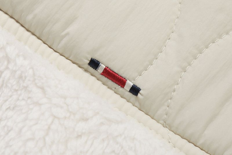 SHOULDER QUILTING JACKET_OATMEAL