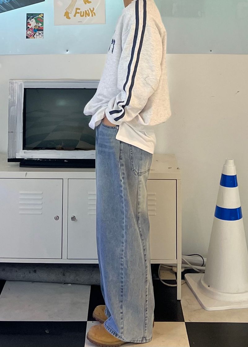 Big Balloon Jar-Fit Denim 2COLOR