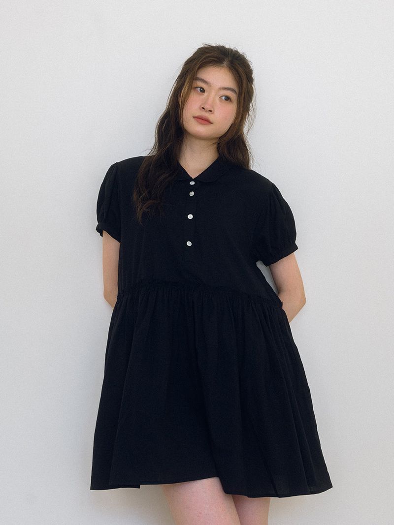 LAMINEZ（ラミネズ）の「カラーブルームミニドレス -ブラック（ワンピース/ドレス）」