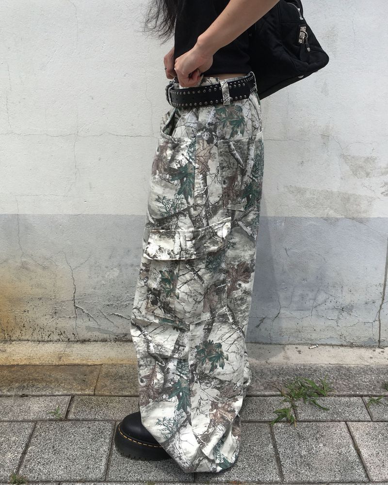 Tree camo button pants