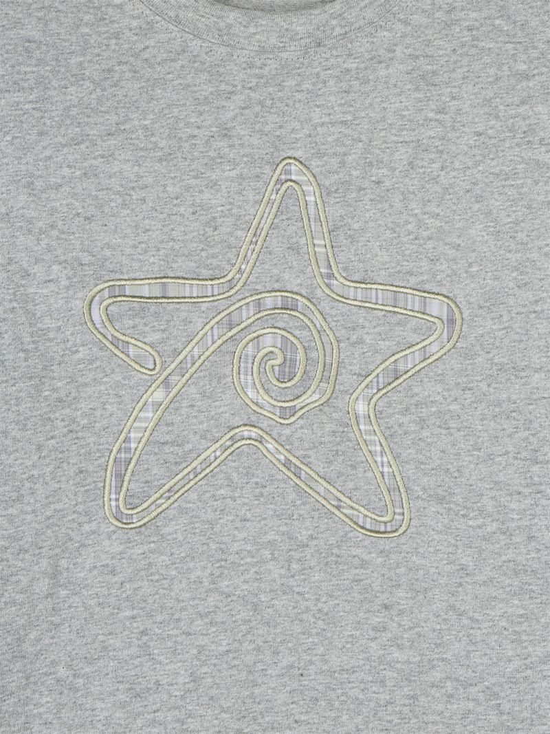 Check Star Applique T-shirt