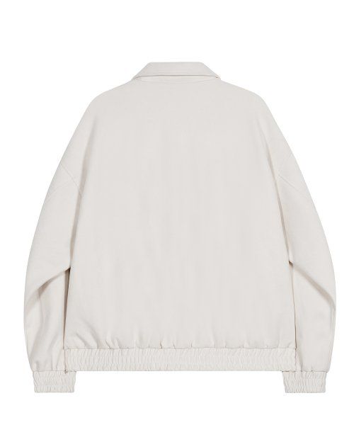 87-STAN009 [Vegan Suede] Standard Blouson Suede Jacket IVORY