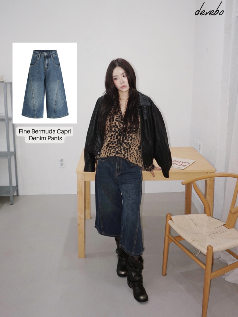 dereborujo（ドレボルゾー）の「Fine Bermuda Capri Denim Pants（Pants）」
