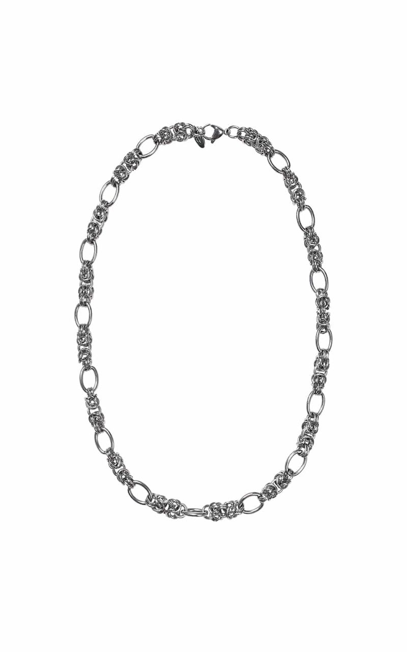 WEAVE CHAIN NECKLACE_SILVER