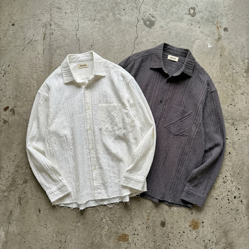 Frayed Textured Shirt