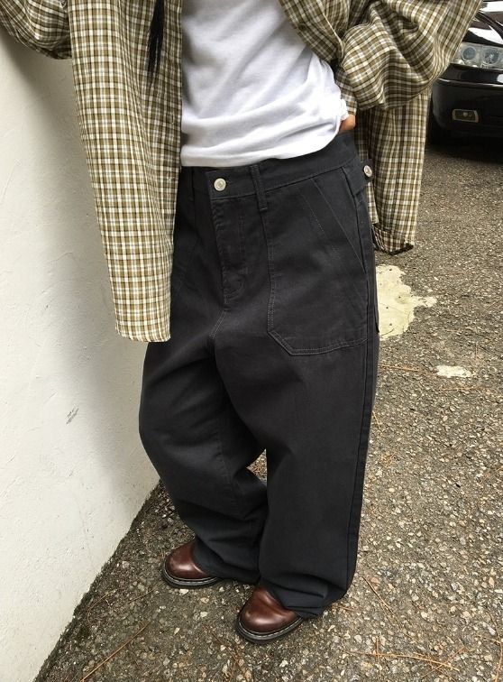 Iris Pocket Adjust Cotton Wide Pants