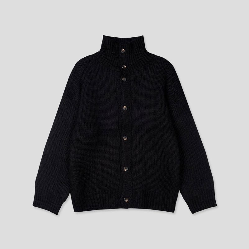 Eden high neck knit cardigan