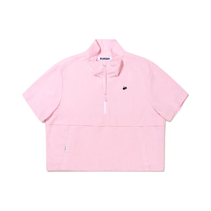 KIRSH（キルシー）の「UNI MONO CHERRY HALF ZIP UP ANORAK - PINK（Tops）」