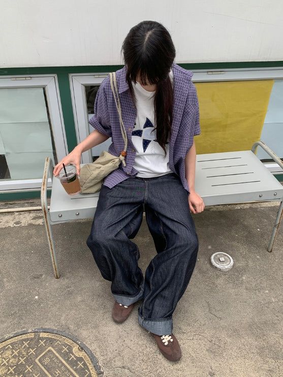Silin Cut Balloon Wide Denim Pants