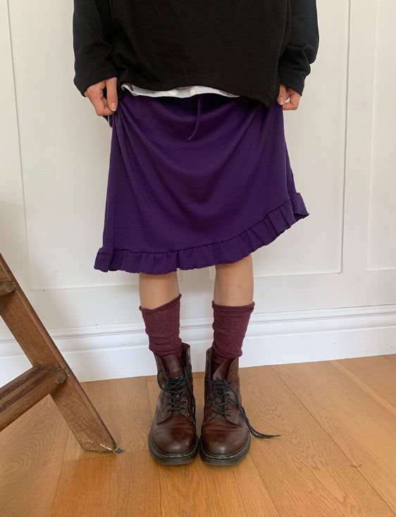 Veloce Frill Banding Midi Skirt