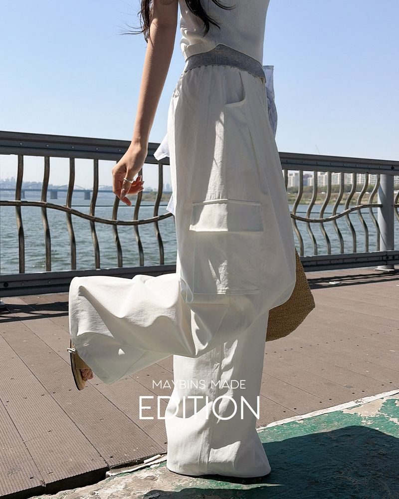 MAYBINS（メイビンス）の「[MADE] Mel curved banding wide pants（Pants）」