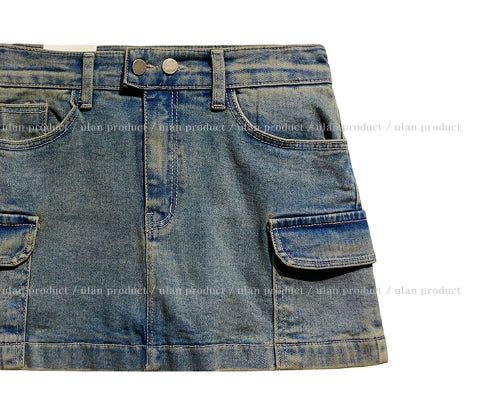 Mare washing cargo miniskirt