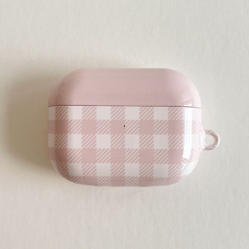 cotton candy glossy hard airpods case