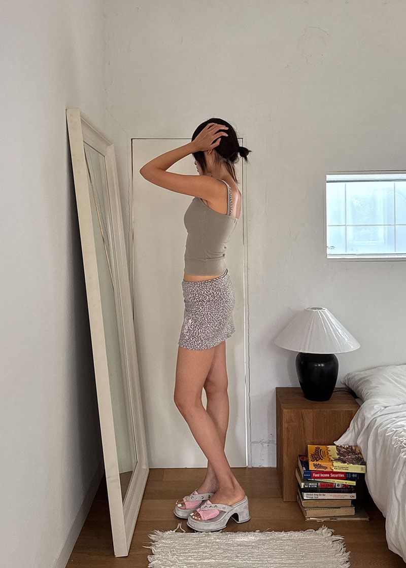 SKULL LEOPARD SKIRT
