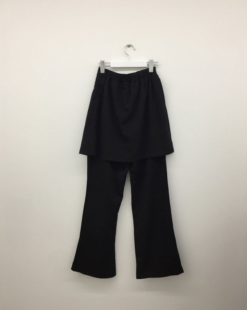 Brick Pleated Skirt Pants (2color)