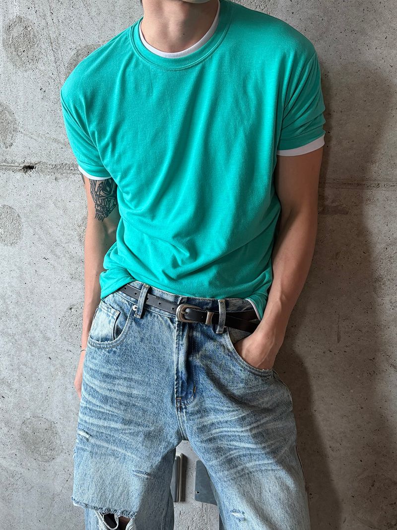 LAURANT(ロラン)の「Essential muscle fit half t-shirts(7color)(Tops)」
