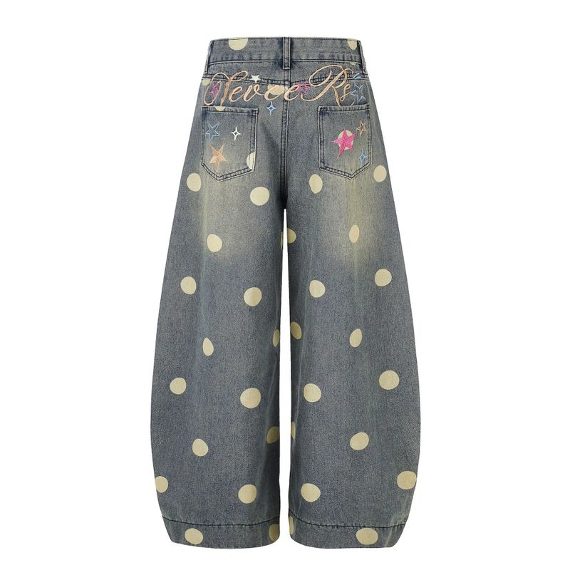Big Dot Barrel Denim Jeans