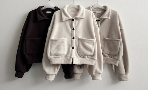 Mori soft fleece pocket jacket