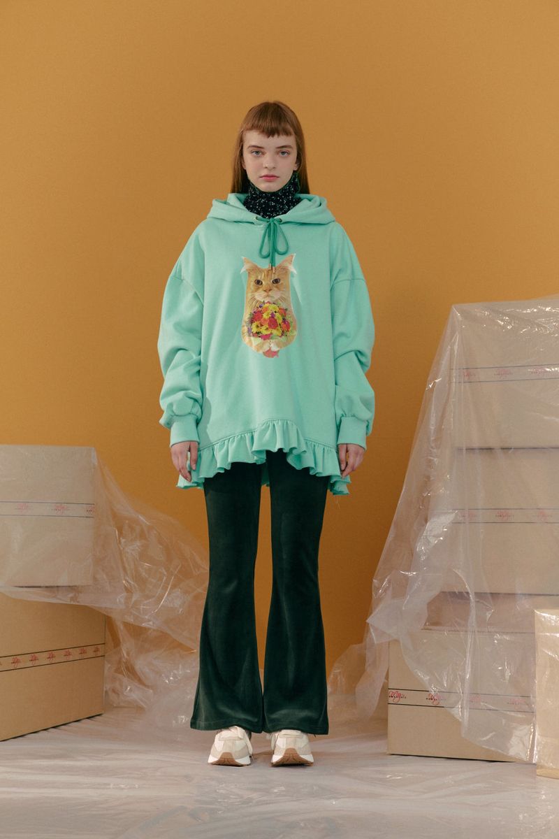 Flowers kitty Hoody