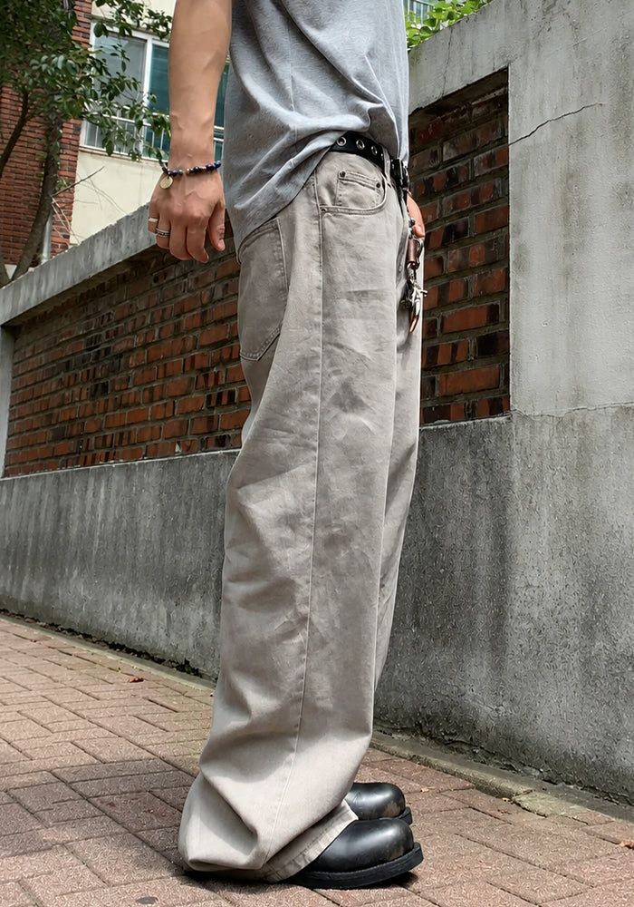 SEMIKAJI（セミカジ）の「DEコットン セミワイド パンツ（パンツ）」