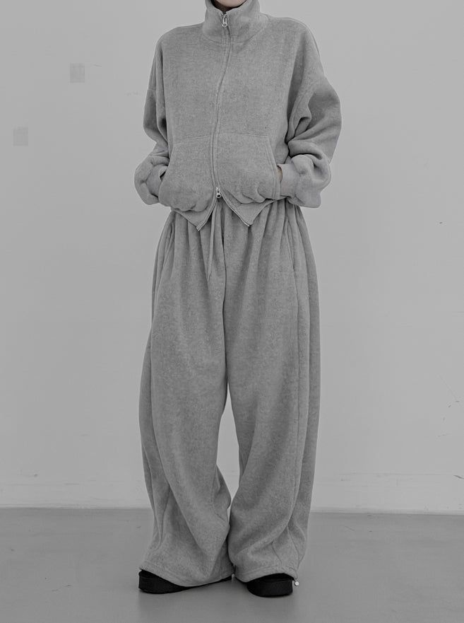 Much Basic Fleece Zip-Up