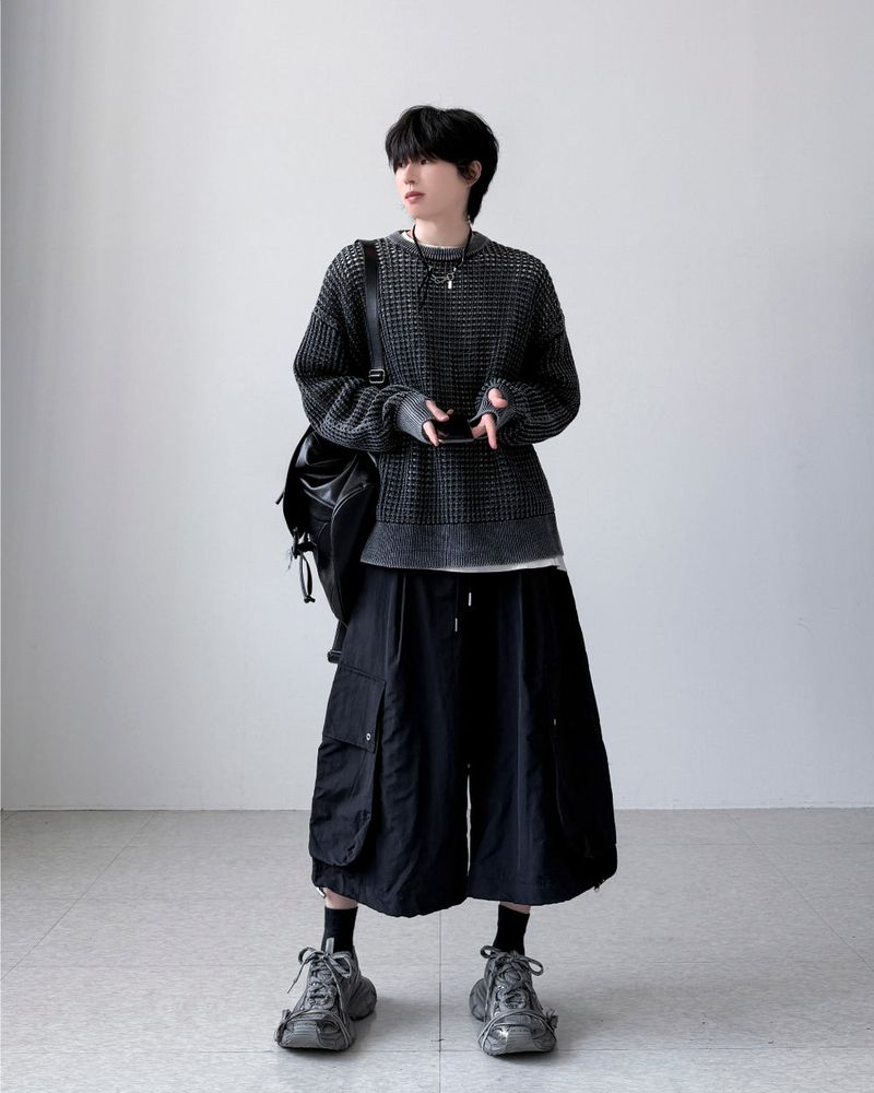 Royal Pigment Mesh Knit
