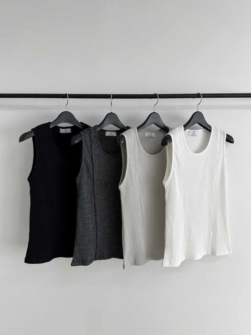 Madrid Cut Ribbed Sleeveless