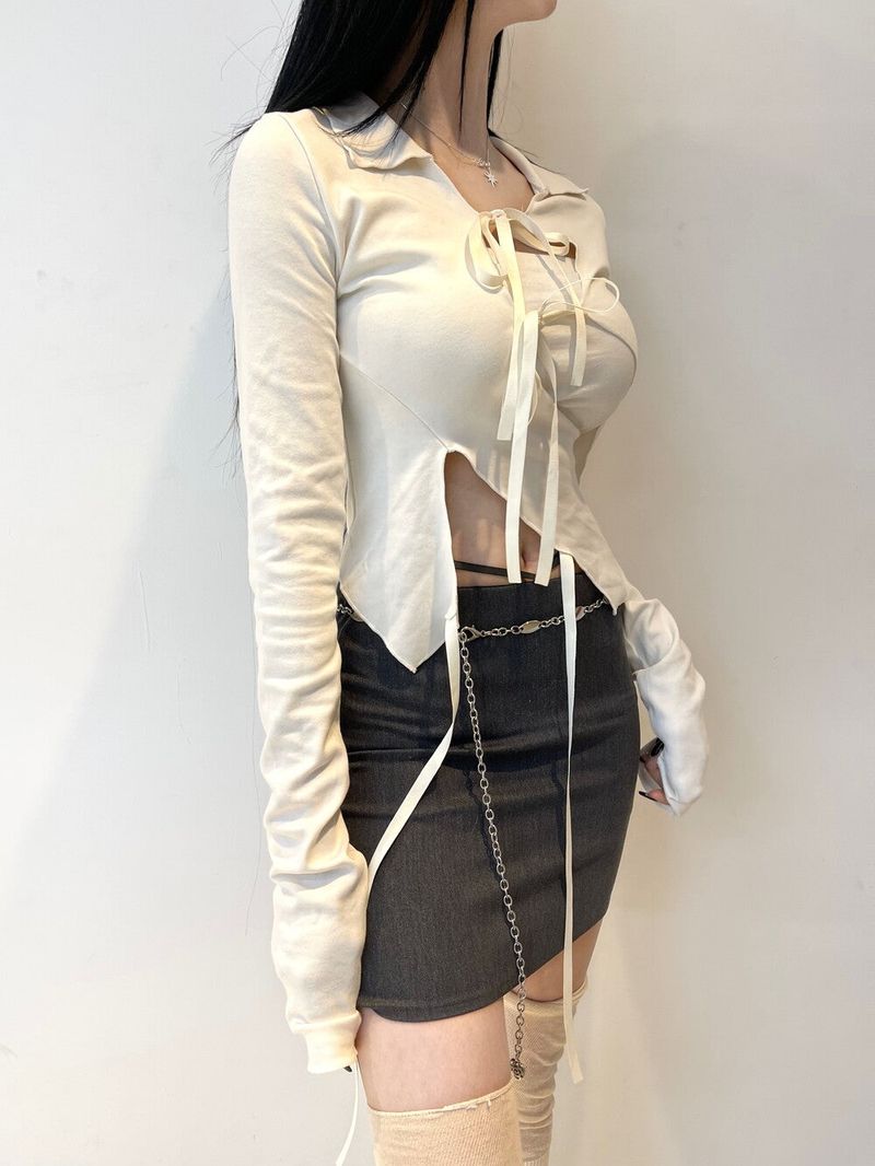 782. Romi ribbon slit sh (2color)