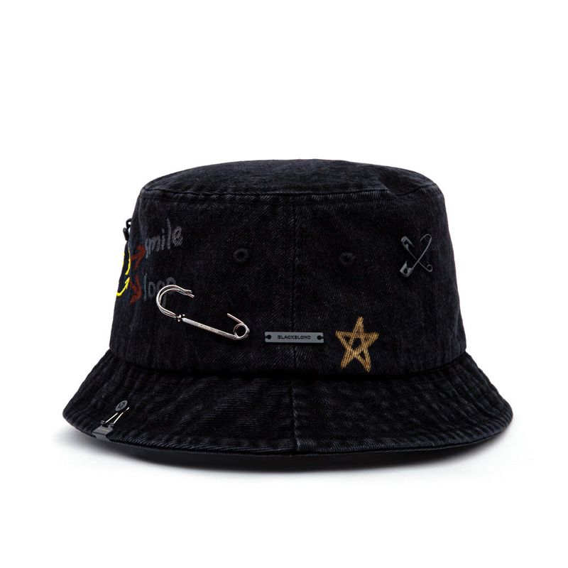 BBD Smile Logo Denim Bucket Hat Custom Ver.