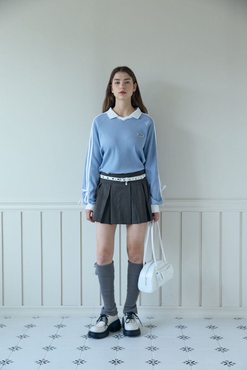 TRACK RIBBON TOP (3 COLORS)