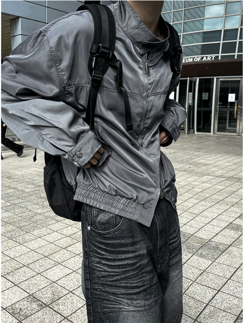 perry biker windbreaker jacket