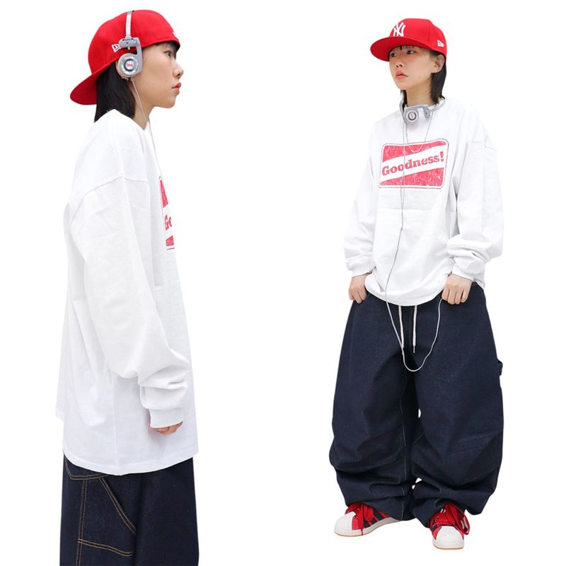 Oversized Goodness Sleeve Long Sleeve Tee