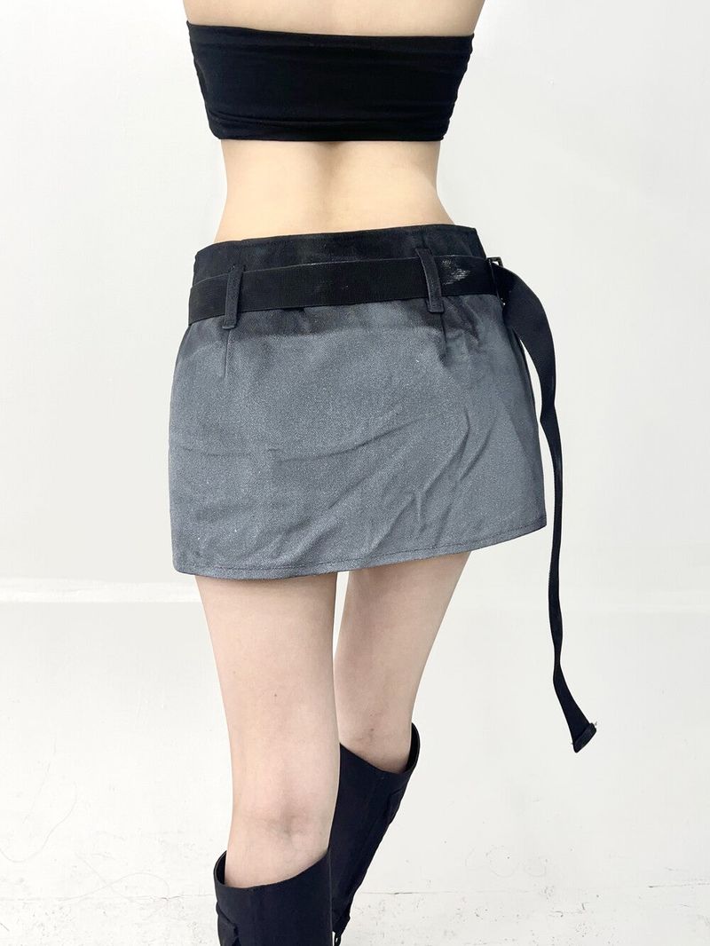 1030. Gradation wrap belt mini sk (2color)