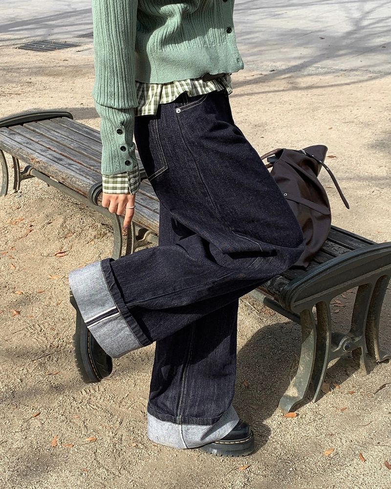 [ORIGINAL] Keyring Selvic Rollup Denim Pants