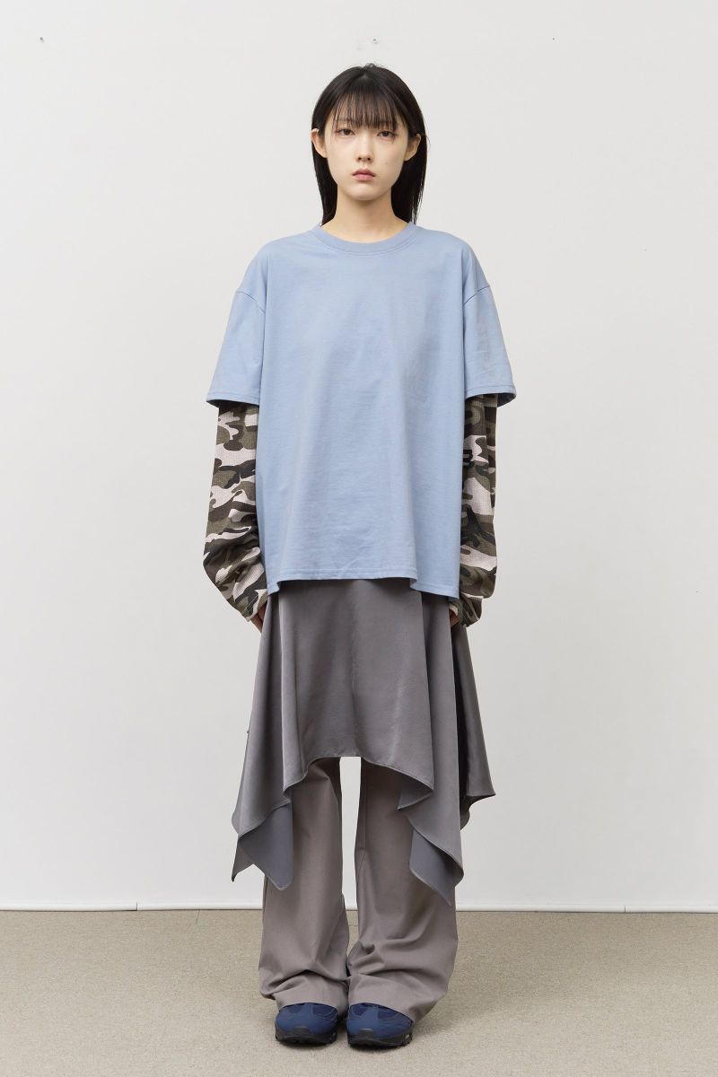 (W) Crack Satin Skirt