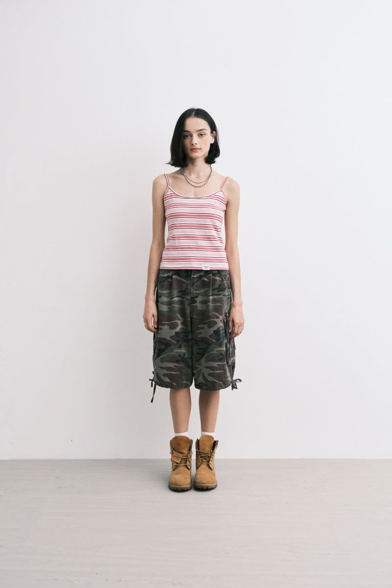 stripe sleeveless (pink)