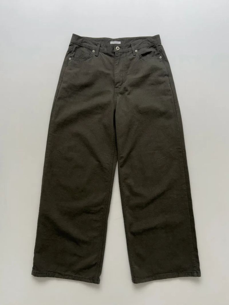 Maple Dyed Cotton Wide Pants