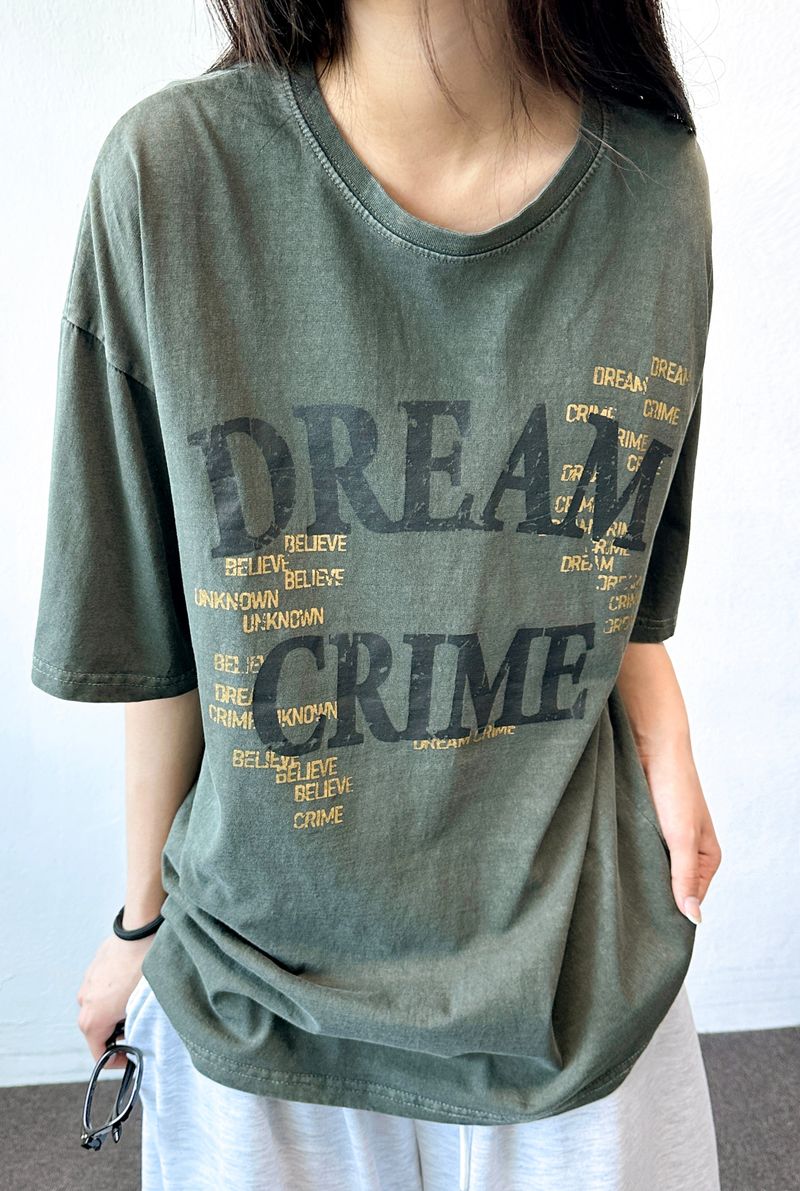CCORTTI(コルッティ)の「Guilty Vintage Tattoo Letter Graphic Pigment Tee 4color(Tops)」
