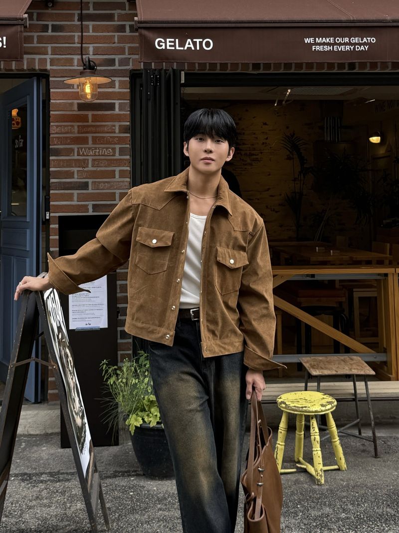 Tony western cropped suede jacket