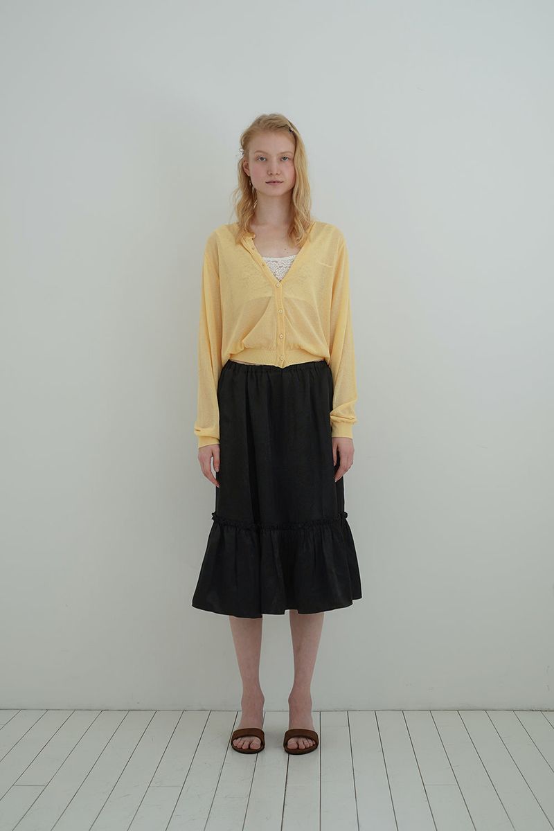 Airy summer cardigan_yellow
