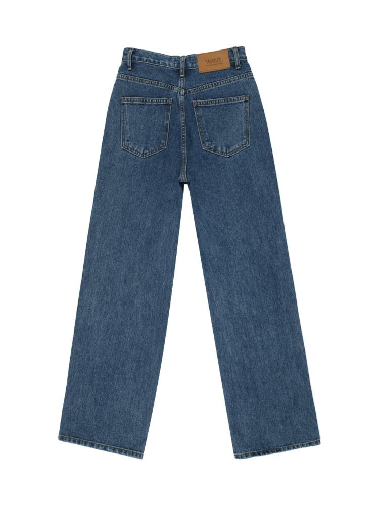W50 WIDE DENIM PANTS_DEEP BLUE