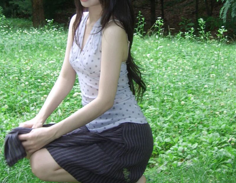 tie dot sleeveless