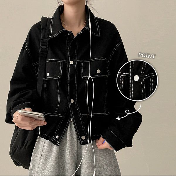 The Cue Stitch String Cotton Jacket