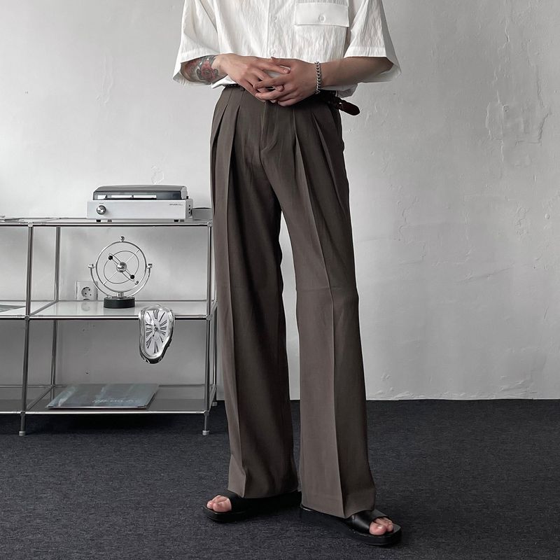 RG reverse two-tuck volume slacks (4 colors)