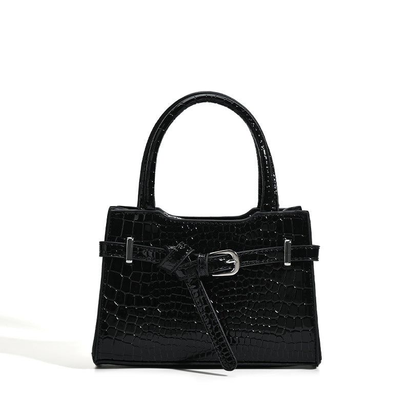 Mini Buckle Square Lock Tote Shoulder Bag