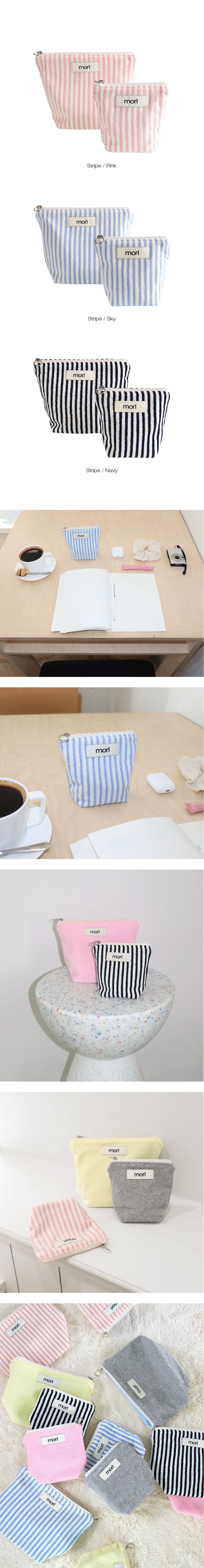 Mellow pouch S (Stripe/3color)