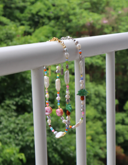 Vazzle(ヴァズル)の「【MADE】Ceramic Donut & Freshwater Pearl Necklace(Accessories)」