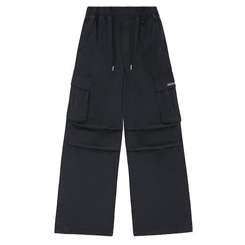 Parachute Washed Cotton Wide Cargo Pants