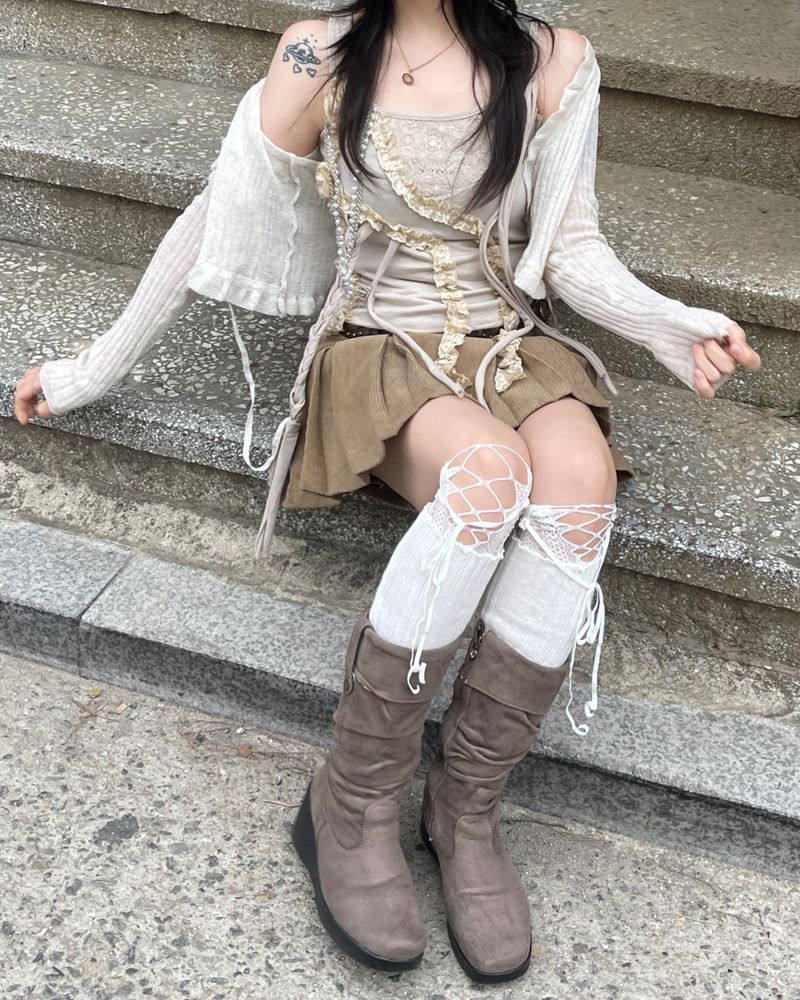 Fairy Lace Beads Chain Top
