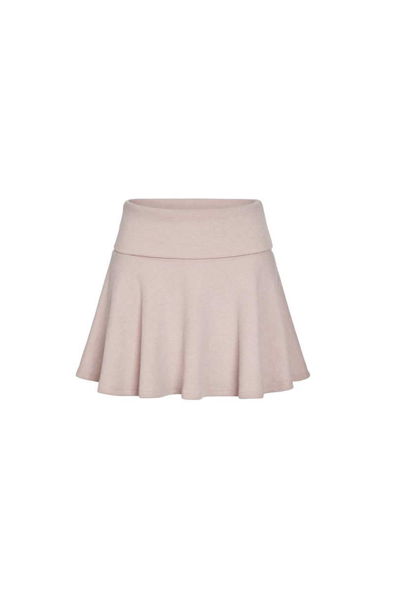 Innermuseum（インナーミュージアム）の「Knit mini flare skirt (PINK)（Skirts）」